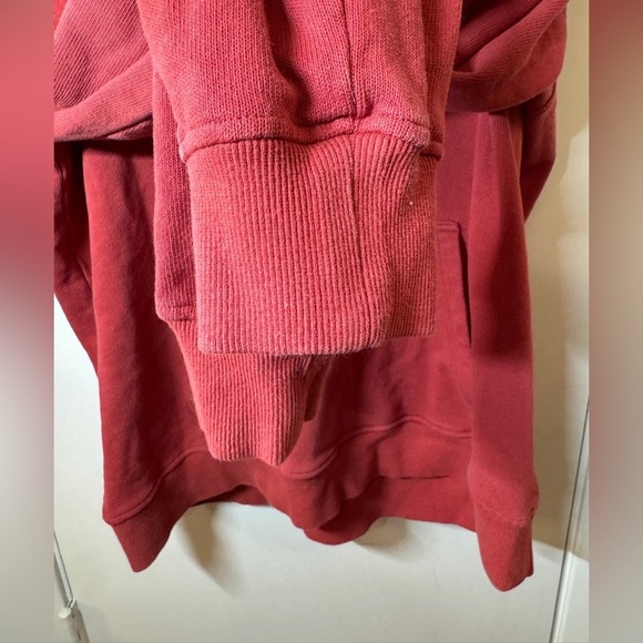 Diet Starts Monday Cotton French Terry Graphic Spellout Red Hoodie Size XL - Picture 5 of 13